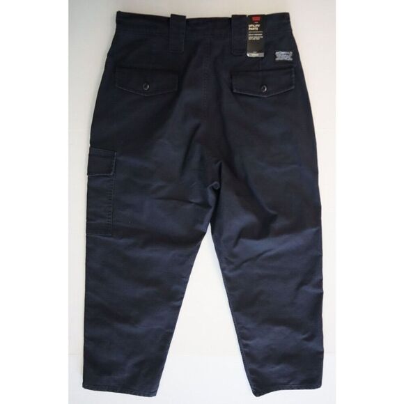 Levi's A29410003 Women's Sz 30x27 Black Relaxed-Fit Utility Pants - Picture 2 of 6